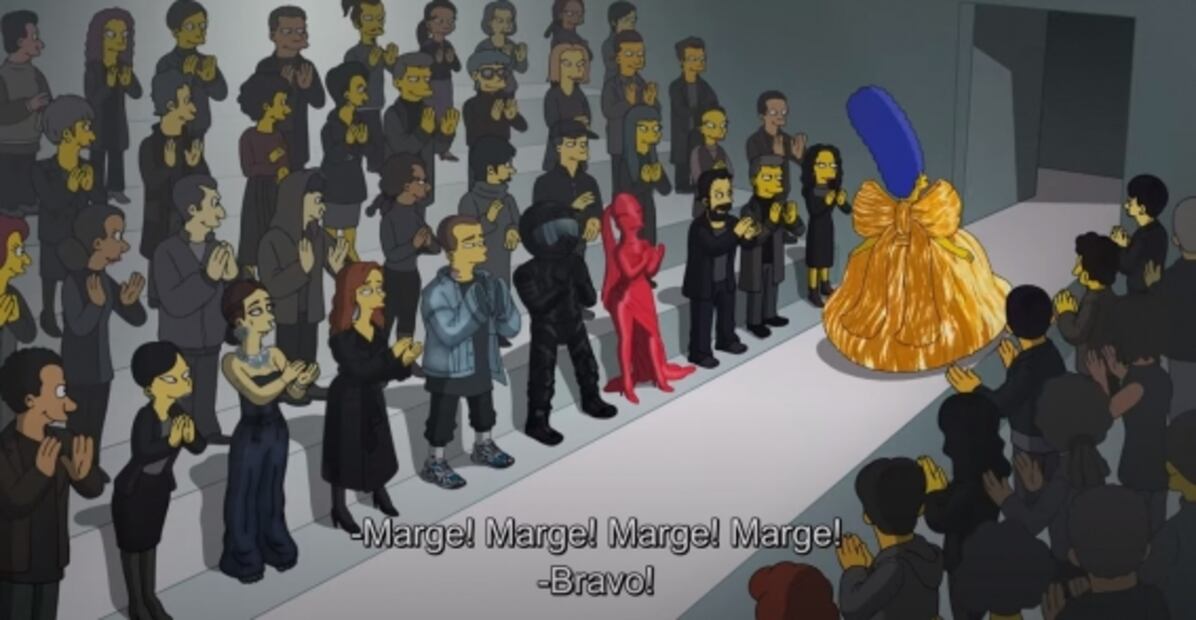 "Los Simpson" modelan para Balenciaga