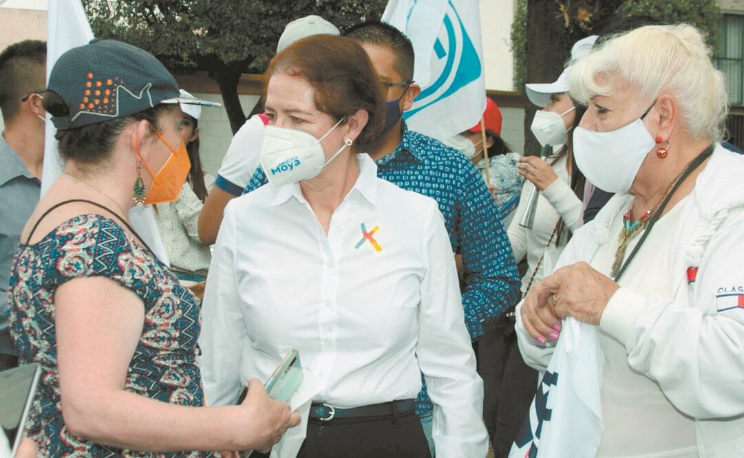Angélica Moya fue la primera presidenta panista de Naucalpan en 2013-2015. Este año busca de nuevo llegar al ayuntamiento. Foto: ESPECIAL