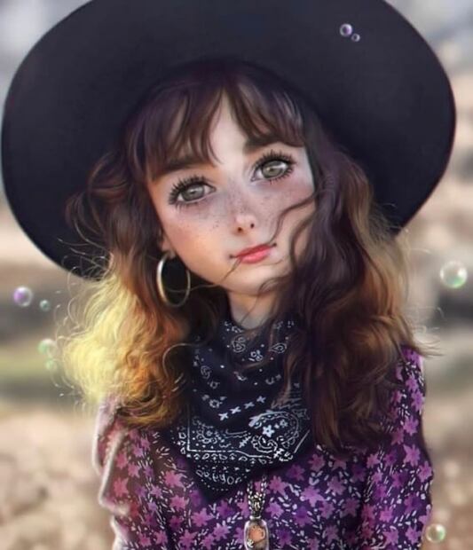 Natalia Téllez y su make up con el que parece muñeca
