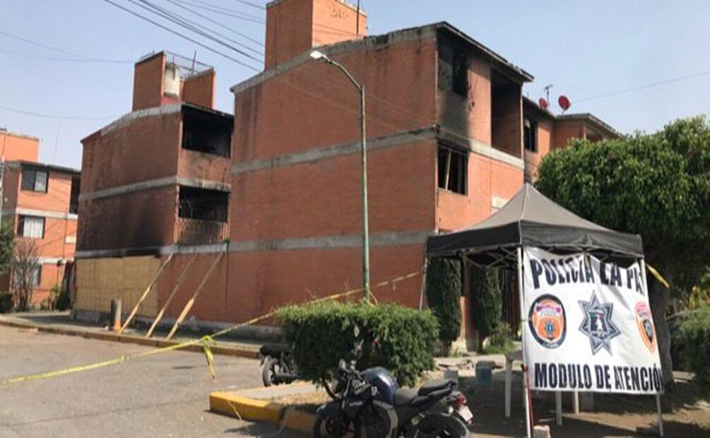 Explosión en unidad habitacional Tepozanes. Foto: Especial