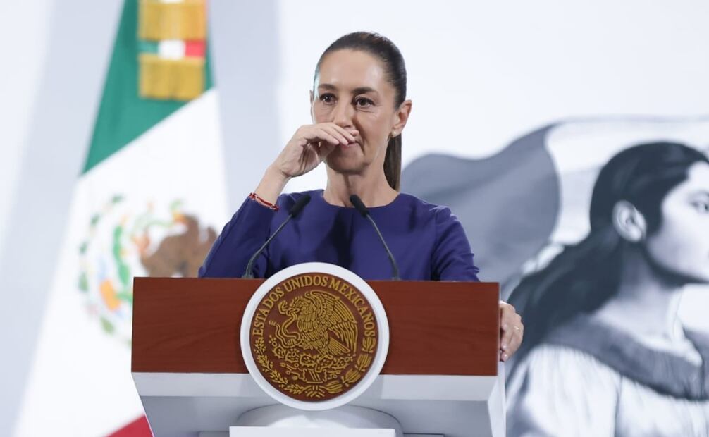Después de que el mandatario estadounidense, Donald Trump, expresó que México y Canadá no respetan el T-MEC y que pronto se renegociará para “ajustarlo o terminarlo”, Sheinbaum Pardo declaró que no dijo “algo claro”. Foto: Fernanda Rojas / EL UNIVERSAL