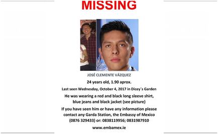 Hallan muerto a joven mexicano en Irlanda