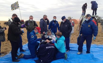 Astronautas regresan a la Tierra, tras estancia de seis meses en la Estación Espacial Internacional