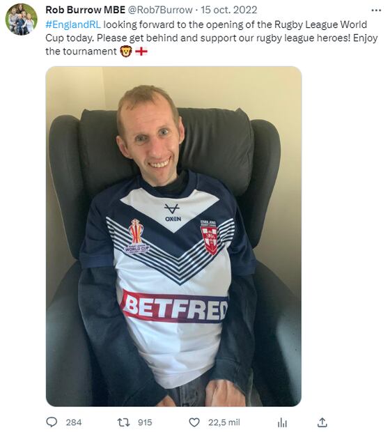 Tuit de Rob Burrow