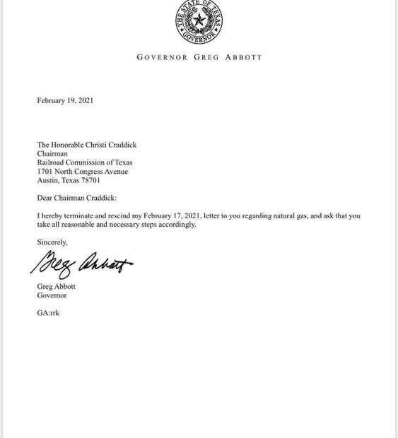 Gobernador de Texas levanta restricción de exportación de gas natural