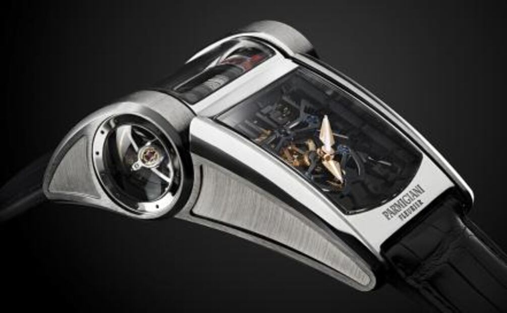 Parmigiani instala un motor Bugatti en la muñeca