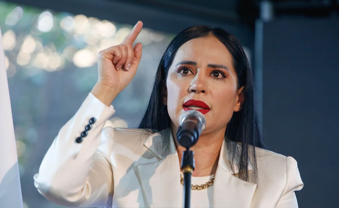 Sandra Cuevas anunció su regreso a la política con "México Nuevo". Foto. Darío Luna/EL UNIVERSAL