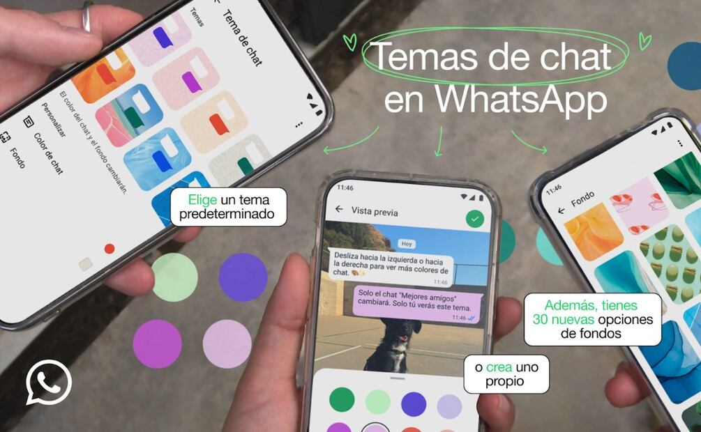 Personalizar WhatsApp. Imagen: especial