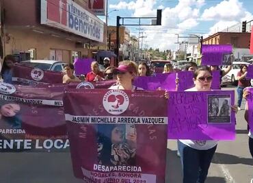 Marchan por Melissa Lizeth y Jazmín Michelin, primas desaparecidas en Nogales, Sonora