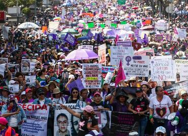 Reportan 80 mil asistentes y 6 detenidos en marcha del 8M