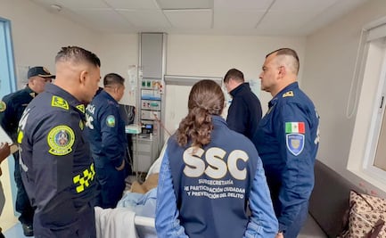 Visita Pablo Vázquez a policías heridos en marcha de la Generación Z