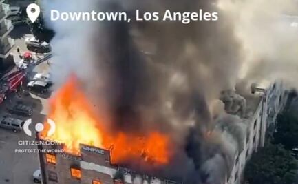 Combaten incendio en antiguo Morrison Hotel de Los Ángeles; apareció en la portada de disco de The Doors