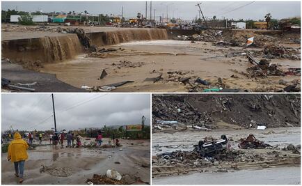 "Lidia" deja inundaciones, derrumbes e incomunicación en Los Cabos