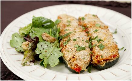 #RECETA Calabacitas rellenas al estilo griego