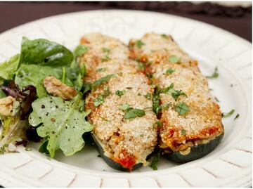 #RECETA Calabacitas rellenas al estilo griego
