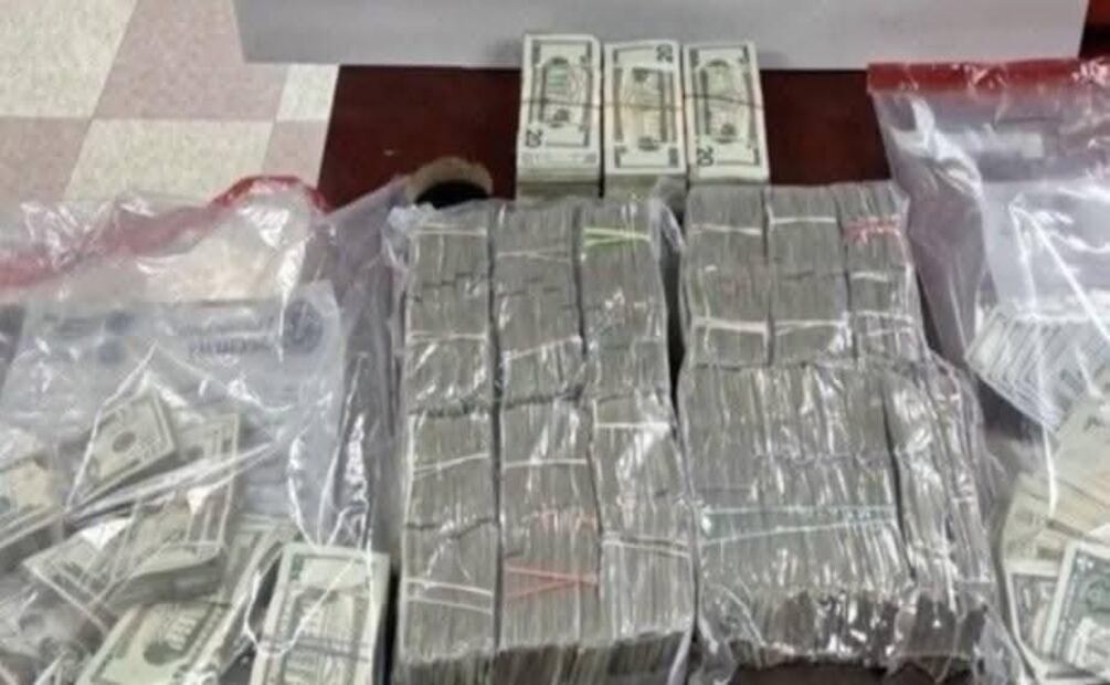 Detienen a pareja con 184 mil dólares en Texas; ella es empleada de la Fiscalía de Tamaulipas. Foto: Especial