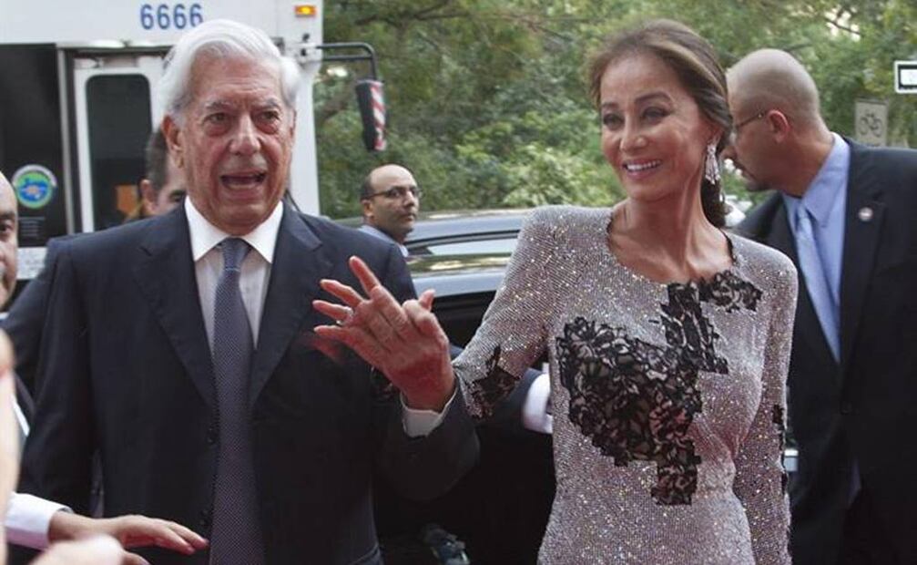 Mario Vargas Llosa e Isabel Preysler. Foto: EFE