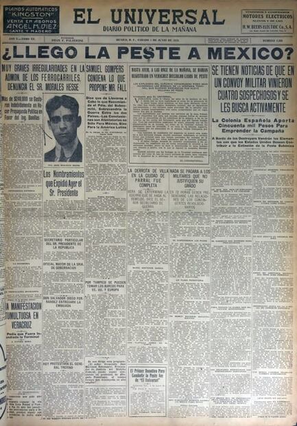 Después de la influenza, la peste atacó Veracruz en los años 20