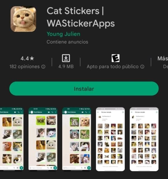 Los mejores stickers de gatos para WhatsApp 