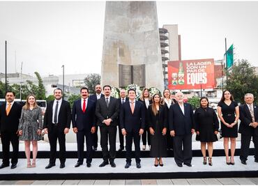 Conmemoran 428 Aniversario de la Fundación de la ciudad de Monterrey; Samuel García encabeza el evento
