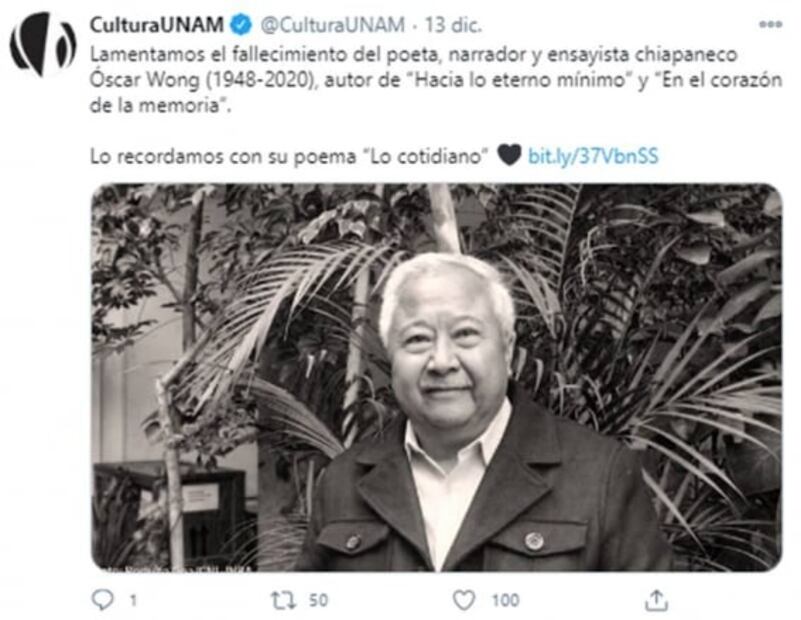 La cocina chino-chiapaneca del poeta Óscar Wong