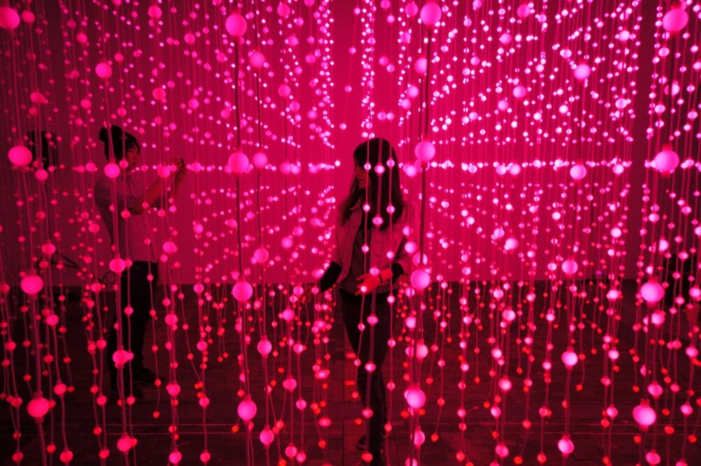 La instalación fue creada por el colectivo Squidsoup / Foto: Squidsoup