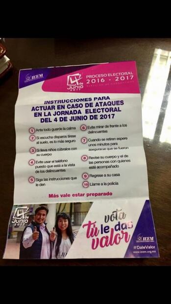 Abandonan restos de cerdos e instructivos apócrifos por elecciones en Edomex