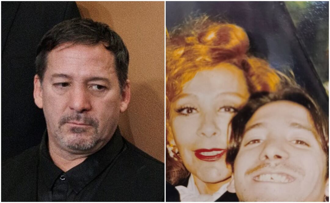 Luis Enrique Guzmán quiere vivir su duelo en soledad. En la primera foto aparece con sus hermanas en el funeral de la actriz. La segunda foto la compartió en sus redes, era muy joven junto a una bella Silvia Pinal.