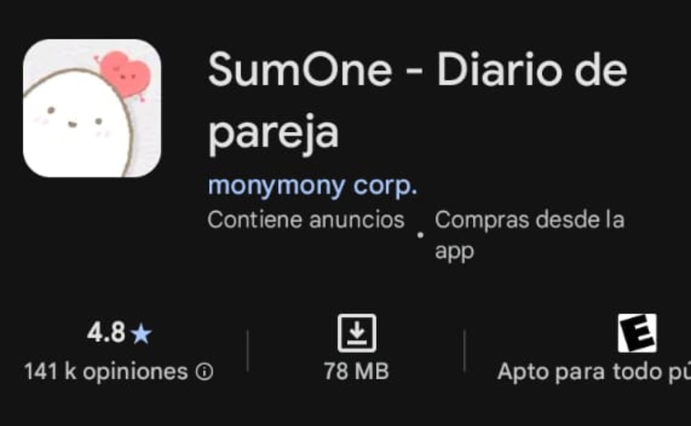 Apps de amor. Imagen: captura de pantalla
