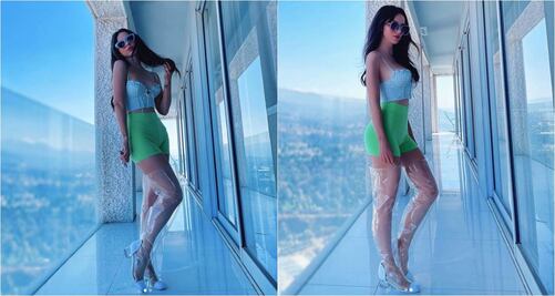 Las botas transparentes Chanel de Paty Cantú