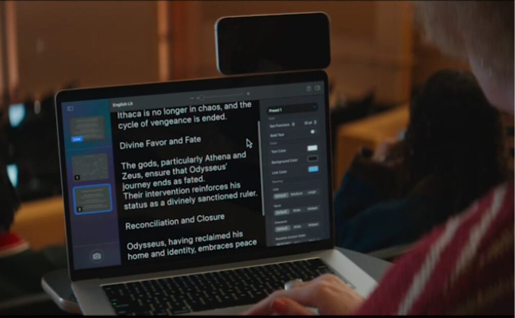 Apple lanza funciones para personas con discapacidad visual. Imagen: Apple