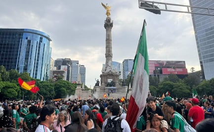 España conquista el Mundial, el Ángel y la Glorieta de Cibeles; miles desatan la fiesta en Paseo de la Reforma