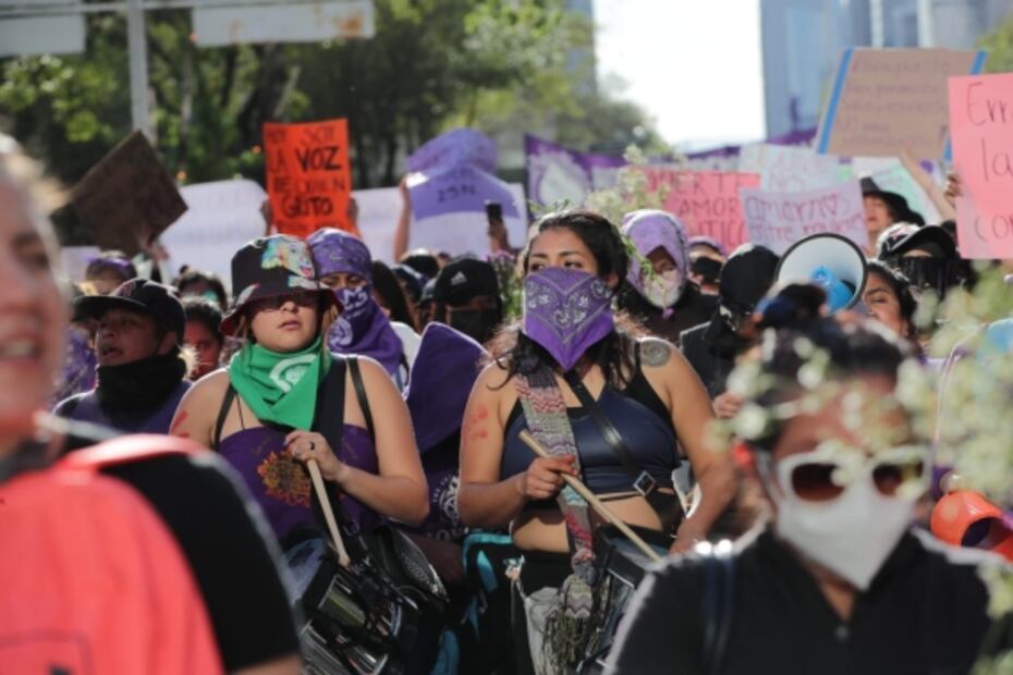 Así fue la marcha feminista del 25N en la CDMX minuto por minuto