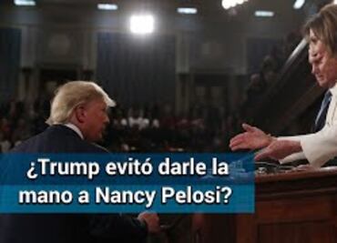 ¿Trump evitó darle la mano a Nancy Pelosi?