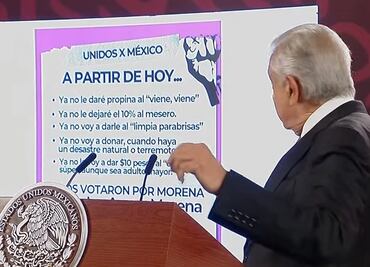 Indigna a AMLO mensaje en redes para no dar propinas a quienes “votaron por Morena”... y alude a Alazraki