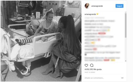 Ariana visita a víctimas