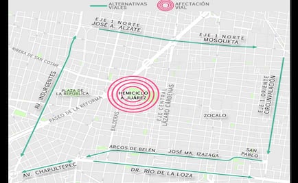 Entérate. Alternativas viales por marcha de antorchistas