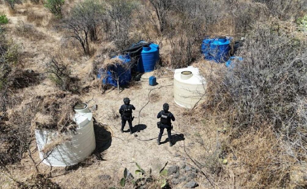 Las 4 tomas clandestinas de hidrocarburo fueron halladas en Celaya, Silao y Abasolo, Guanajuato (06/03/2025). Foto: X (@edgarfabianvf)
