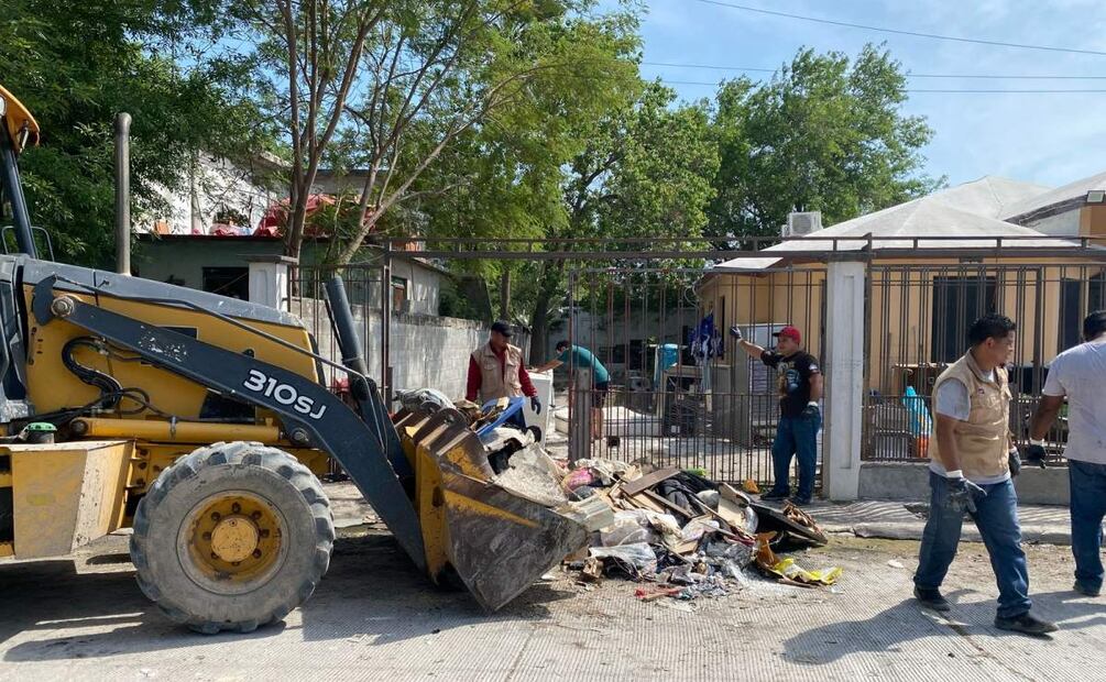 Brigadas de limpieza y recolección de residuos en Tamaulipas (08/04/2025). Foto: Especial