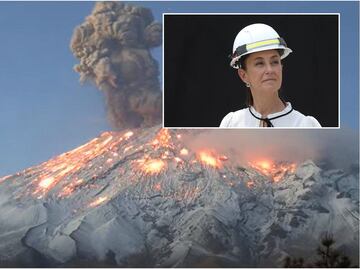 Amarillo Fase 3: Riesgo para la CDMX por actividad del Popocatépetl será solo caída de ceniza, Sheinbaum