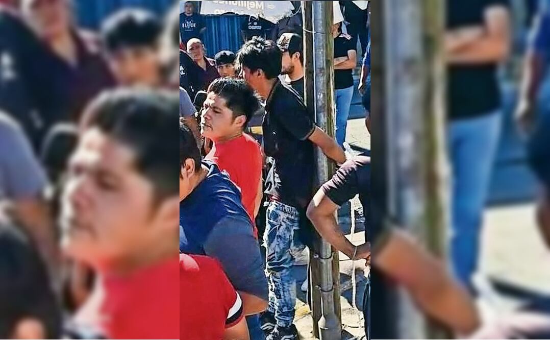 Un joven estuvo a punto de ser linchado por robar una moto. Foto: Especial
