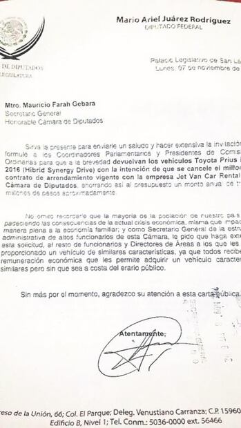 Morena exhorta a diputados a devolver vehículos híbridos