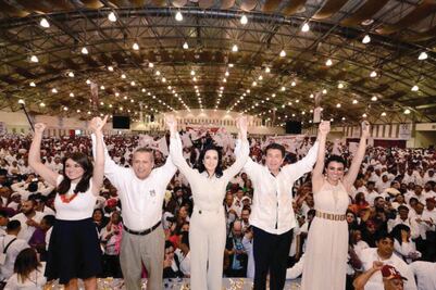 Protesta Yunes como candidato del tricolor 