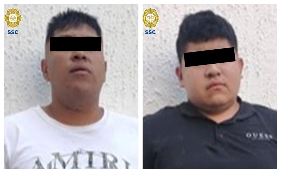 Detienen a dos implicados en balacera en Coyoacán; les decomisan droga y un arma de fuego. Foto: Especial