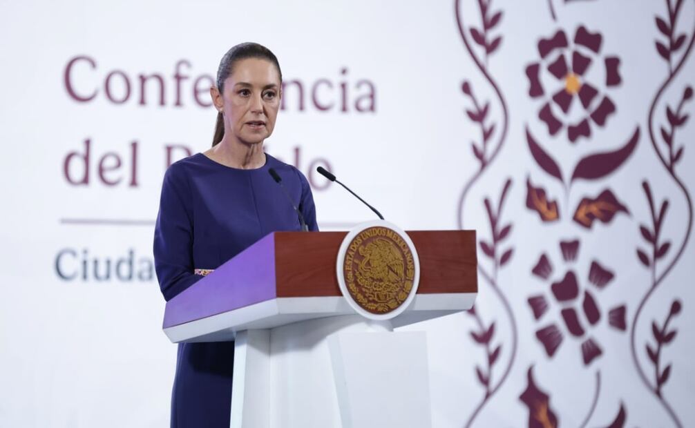 La presidenta de México, Claudia Sheinbaum Pardo, aseguró que con Estados Unidos se avanza en la revisión de los tratados comerciales, además que se revisa el tema de los aranceles propuestos para el jitomate mexicano. Foto: Fernanda Rojas / EL UNIVERSAL