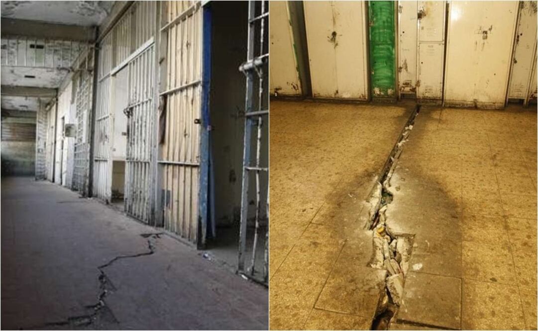 El impacto que tuvo este centro de reclusión tras el sismo del 19 de septiembre fueron bardas y pisos fracturadas (Foto: Especial)