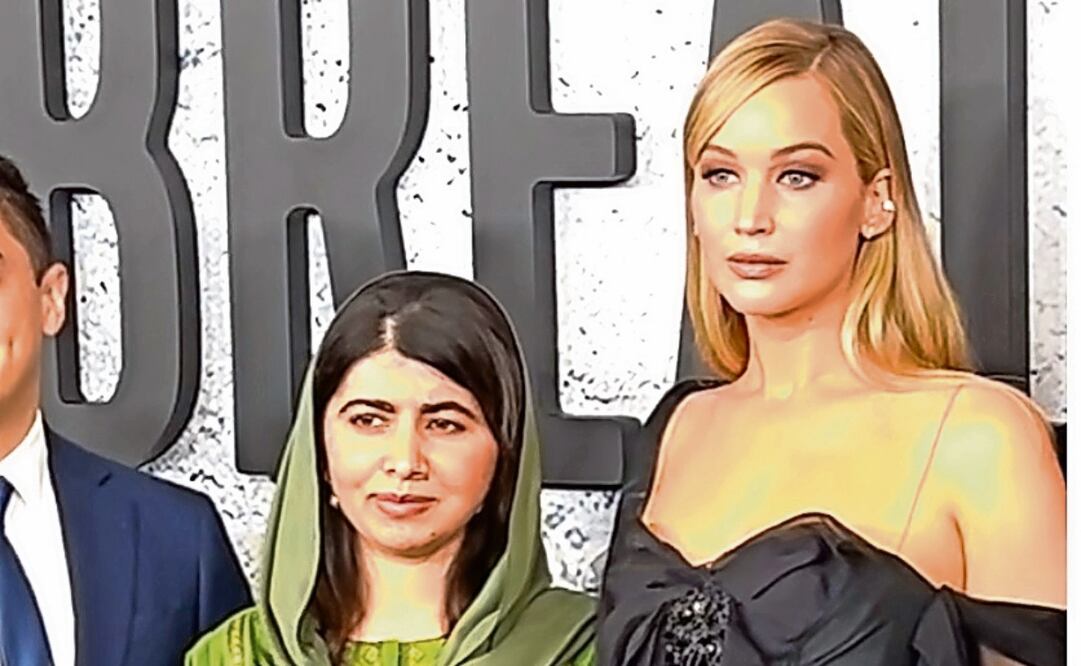 La Nobel de la Paz y la ganadora del Oscar presentaron su película en Los Ángeles.
Foto: AppleTV+