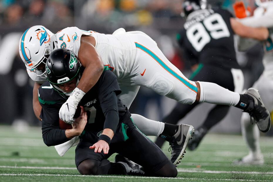 New York Jets y Miami Dolphins durante el juego del Black Friday - Foto: AFP