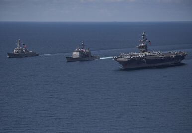 Prevén que portaaviones nuclear de EU llegue a península coreana a final de mes