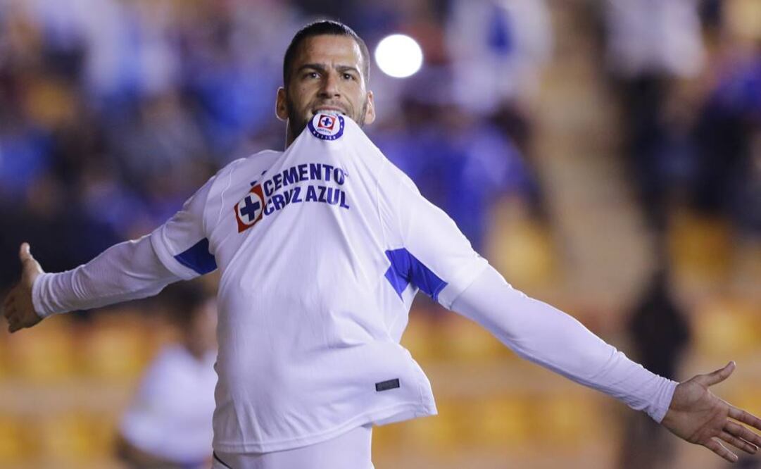 Edgar Mendez festejando durante el juego de la Copa MX 2019.  FOTO/IMAGO7